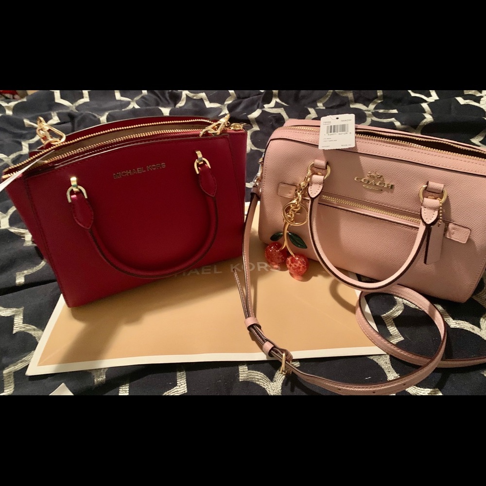 Magenta color michael kors authentic bag